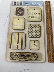 We R Memory Keepers Tag-Line Venetian-Sky-MyOne & Only Best Friend Scrapbooking