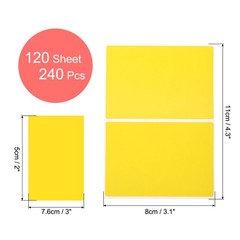 120 Sheet Yellow Label Stickers 3 x 2 Inch Rectangle Coding Labels for Office