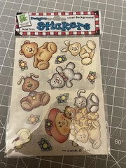 Vintage 1999 Scrapbook Sticker Lot Grandma Grandpa Baby Bears Memory Planning
