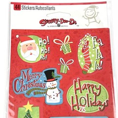 NEW Stickety Doo Da CHRISTMAS SAYINGS American Greetings Stickers 4 Sheets