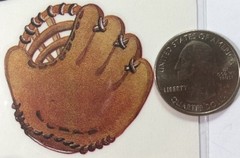 BASEBALL Clear Mylar Stickers Approx.5.5″x12″All Star•Glove•Jersey•Players •Ball
