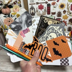 Junk Journal Kit Halloween & Fall Themed Planner Decor Supplies Scrapbook Lot