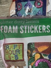2 Packs of Glitter Foam Stickers By Horizon Craft Letters Numbers Self Adhesive