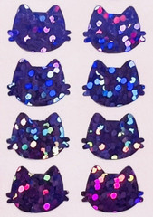 Holographic Sparkle Cat Stickers! – 0.4 to 4 inch