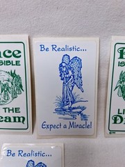 Vintage 90s Angel Stickers Expect A Miracle Spiritual Peace Dream Lot Of 16