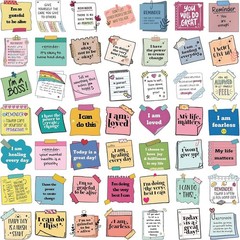 Inspirational Quote Stickers – 50PCS Vinyl Art Deco for Scrapbooking & Gifting
