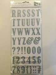 Lot of 5 AMERICAN CRAFTS ALPHA Glitter FOAM STICKER BUNDLE 614372