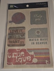 making Memories moxie fab stickers Romance