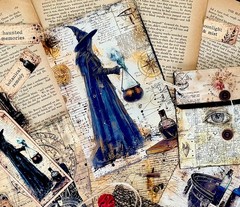 Vintage Gothic Apothecary Ephemera Bundle Junk Journal Kit Witchy Halloween