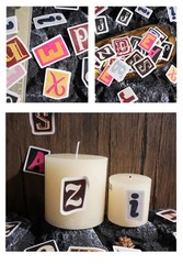 Letter Stickers 52 Pcs A-z Vintage Mini Boxed Adhesive Diy Sticker Gift Sealing
