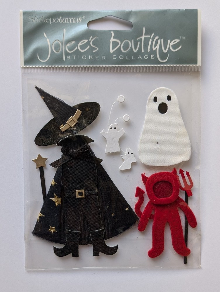Jolee’s Spooky Halloween Costumes Witch Devil Ghost Scrapbooking Stickers