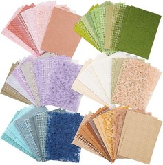90 Sheets Scrapbook Paper & Decorative Mesh Fabric Assorted Set 6 Pack Mixed