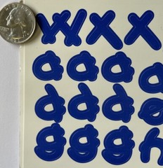 KID’S BLUE ALPHABET Stickers (125+pc)Provo•Card Making •Letters•Words•Journaling