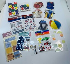 Scrapbooking Letters Numbers Stickers Die Cuts Photo Book Craft LOT