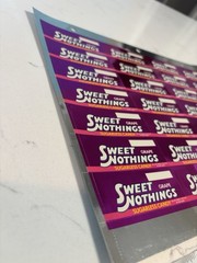 Sweet Nothings Grape Sticker Sheet CM-107 Metallic Edge Vintage