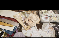 Massive Journaling Supply Lot-Paper-Stamps-Stickers-Ink Pads-Tapes-Emphera-