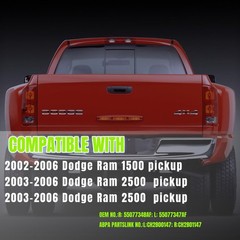 Tail Light Assembly Compatible With 2002 2003 2004 2005 2006 Dodge Ram 1500 P…