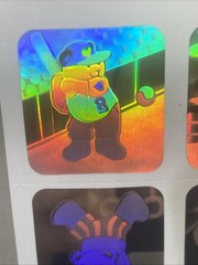 VINTAGE 80’S SANDYLION HOLOGRAPHIC TEDDDY BEAR STICKER SHEET