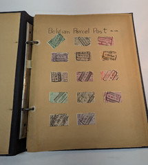 VTG Scrapbook Book Album with Stamps Collection Worldwide by Betty Alice Pence