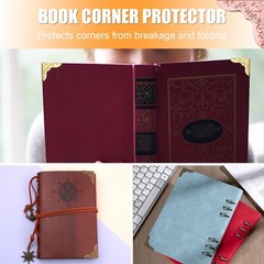 100 PCS Metal Book Corners, Vintage Book Corner Protectors, Iron Corner Guard…