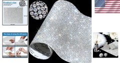 High-Density Rhinestone Sheet for Crafting – 12000 Bling Stickers – 9.4×7.9 Inch