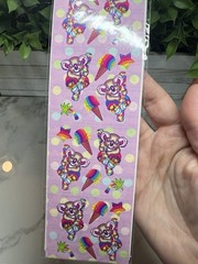 Vintage Stickers LISA FRANK Koala Im Jeans Ice Cream Sticker Pack 1 Sheet Strip