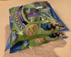 Disney/Pixar CARS TOY STORY MONSTERS NEMO 8 Easter Sticker Filled Eggs New (2)