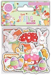 Craft Consortium Chipboard Ephemera 28/Pkg-Let Spring Begin