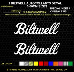 2 Biltwell Decorative Stickers – Vehicles & Accessories, 2 Piece Set