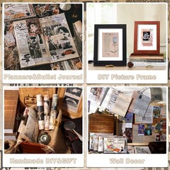 800pcs Vintage Junk Journal Supplies,Scrapbook Supplies Scrapbooking Paper an…
