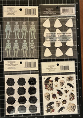 Recollections HALLOWEEN Stickers Holograph Skeleton, Candy Corn, Wax Seal, Skull
