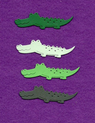 ANIMALS # 3 ALLIGATOR farm zoo die cuts scrapbook cards