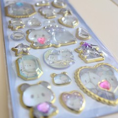 Panda mochi 3D Crystal Sticker Sheet brand new cute kawaii deco