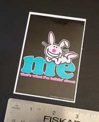 Happy Bunny Sticker Jim Benton Cute Funny Humor Vending Machine Sticker Graffiti
