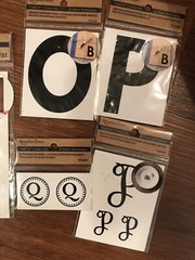 Recollection Craft Removable Monogram letters Stickers LOT 26 Pkgs Gold NEW DIY