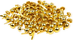 100 PCS Brass Paper Fasteners Metal Brass Fasteners, Mini Brads for Paper