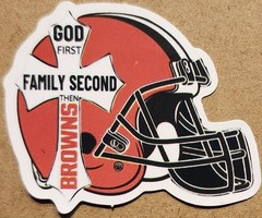 Cleveland Browns die-cut decal sticker