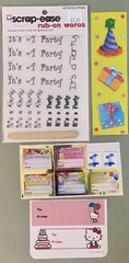 Lot Of Birthday Girl Scrapbook Paper, Stickers, Die Cuts, Etc! Sticko, Colorbok