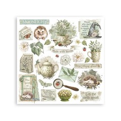 Stamperia Rub-On Kit- Herbarium Silvae, DFLRBX02