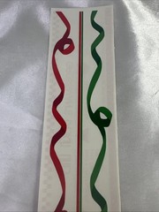 Mrs Grossman’s CHRISTMAS BORDER Design Lines: Retired Red & Green Ribbons 1997