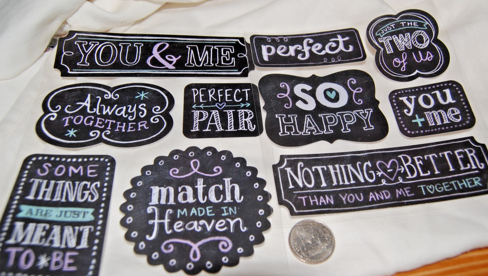 blackboard stickers chalk chalkboard LOVE perfect 2 you & me together