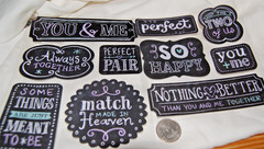 blackboard stickers chalk chalkboard LOVE perfect 2 you & me together