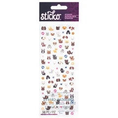 Craft Planner Tiny Stickers Sticko Dogs Paw Prints Bones Different Poses Repeats