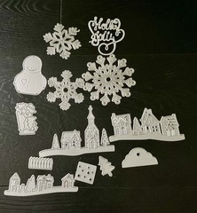 LRG Lot Metal Die Cuts Crafts Card Making Scrapbook Christmas Holiday
