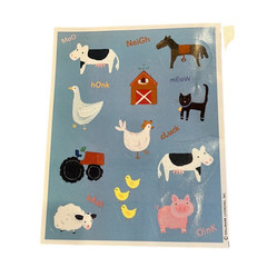 Vintage Hallmark Stickers Farm Animals, Easter Rabbits & Ladybugs 1 sheet each