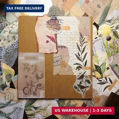 Teniinet 260 PCS Vintage Scrapbooking Supplies Aesthetic Journaling Kit,Large Co