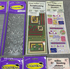 NOS Sticker King Vintage Prism Stickers Gift Tag Scrapbooking 48 Pack Lot NEW