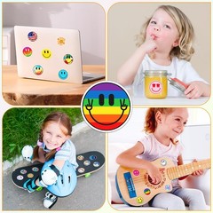 50PCS Smiling Stickers for Kids – Cute Water Bottle, Notebooks, Luggage Decor
