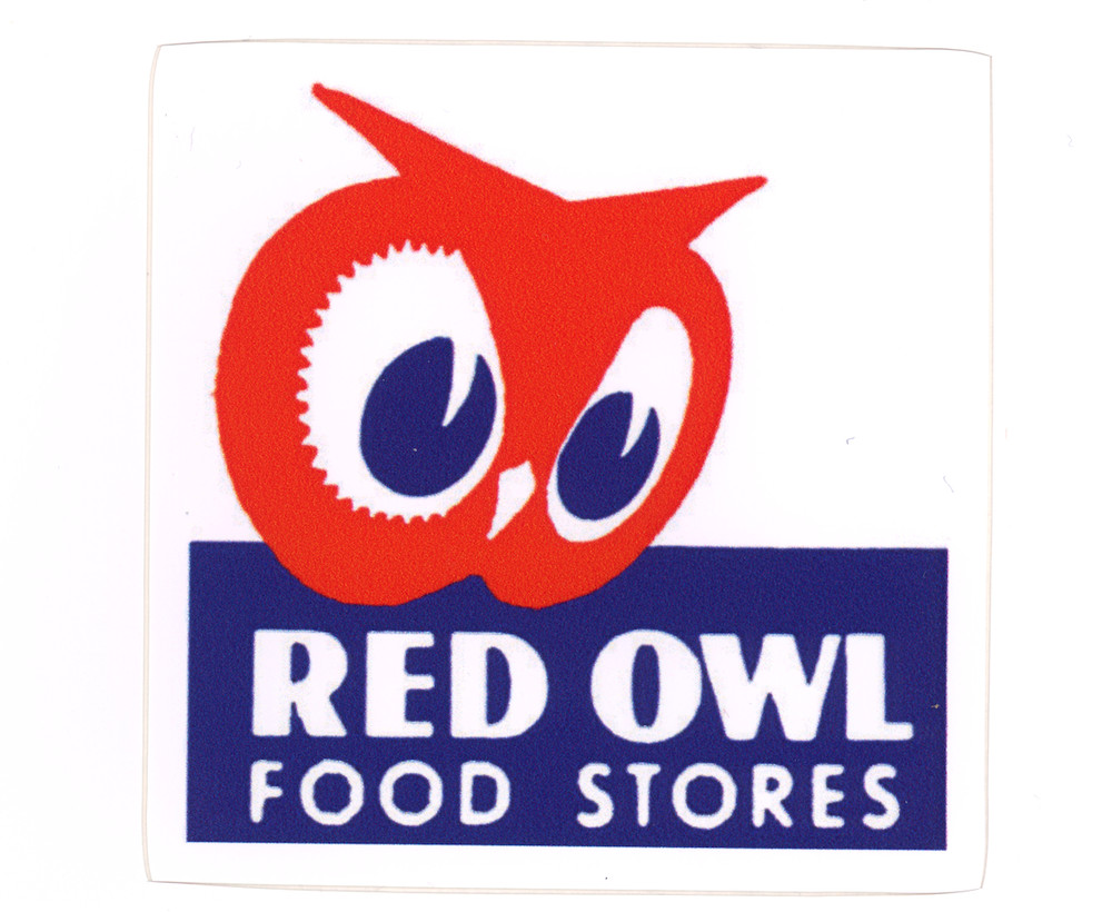 Red Owl Food Stores Logo Sticker (Reproduction)