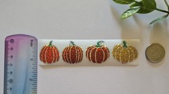 16 Sparkly Pumpkin Stickers Fall Stickers Autumn Stickers Labels Seals
